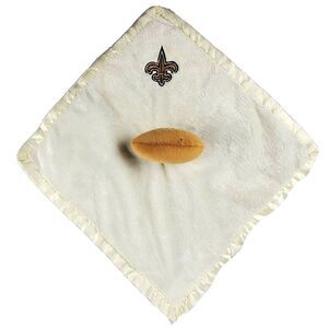 NFL New Orleans Saints Lovey Security Blanket Plush Bear Football Ivory Soft